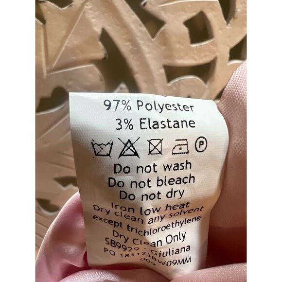 House of CB Giuliana Ballerina Pink Satin Maxi Skirt Size M Medium - Picture 9 of 10